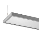 SLV LED Pendelleuchte WORKLIGHT PRO 120, 80� - 115�, 120cm, 50W, 4000K, 6100lm, IP20, DALI dimmbar, grau