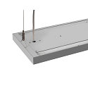 SLV LED Pendelleuchte WORKLIGHT PRO 120, 80� - 115�, 120cm, 50W, 4000K, 6100lm, IP20, DALI dimmbar, grau