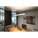 SLV LED Pendelleuchte WORKLIGHT PRO 120, 80� - 115�, 120cm, 50W, 4000K, 6100lm, IP20, DALI dimmbar, grau