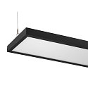 SLV LED Pendelleuchte WORKLIGHT PRO 150, 80� - 115�, 150cm, 59W, 4000K, 7200lm, IP20, DALI dimmbar, schwarz