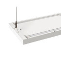 SLV LED Pendelleuchte WORKLIGHT PRO 150, 80� - 115�, 150cm, 59W, 4000K, 7200lm, IP20, DALI dimmbar, wei�