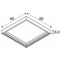 SLV Zubeh�r f�r PANEL 595 P / 600 V - Aufbau-Montagerahmen, wei�