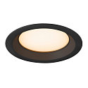 SLV Abdeckung f�r Deckeneinbauleuchte DOWNLIGHT V 150, � 17.6cm / 2.5cm, leicht versenkt, schwarz
