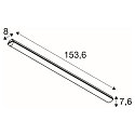 SLV LED Feuchtraum-Wannenleuchte WATERPROOF V 1500 DALI, IP66 IK08, 50W 4000K CRI 80, dimmbar, grau