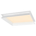 SLV ceiling luminaire PANEL V 625 DALI DALI controllable, CCT Switch, UGR < 19 IP54 / IP40, white, lacquered dimmable