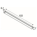 SLV linear luminaire INDUSTRY BATTEN V 1200 CCT Switch, multipower IP20