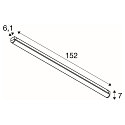 SLV linear luminaire INDUSTRY BATTEN V 1500 CCT Switch, multipower IP20