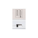 SLV wall and ceiling luminaire SURFACE V 390 CCT Switch, switchable, multipower, cambered, wired through IP44, white 