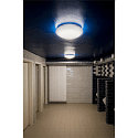 SLV wall and ceiling luminaire SURFACE V 390 CCT Switch, switchable, multipower, cambered, wired through IP44, white 