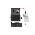 SLV LED Deckeneinbauleuchte KADUX SINGLE, 38�, 3000K, 770lm, IP20, quadratisch, dimmbar, wei�/schwarz