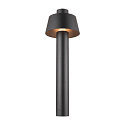 outdoor floor lamp PHOTONI 75 impact resistant, conical E27 IP65, black matt dimmable