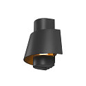 SLV Au�enwandleuchte PHOTONI, IP65 IK08, konisch, E27, Aluminium, seeluft-best�ndig, schwarz matt