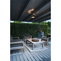SLV Outdoor Deckenleuchte PHOTONI, IP65 IK08, E27, Aluminium, seeluft-best�ndig, schwarz matt / opal