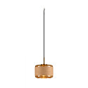 pendant luminaire PANTILO ROPE 19 E27 IP20, gold dimmable