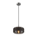 SLV pendant luminaire PANTILO ROPE 27 E27 IP20, silver dimmable