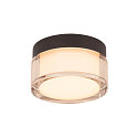 SLV wall and ceiling luminaire CYFT IP44, black dimmable