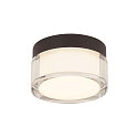 SLV wall and ceiling luminaire CYFT IP44, black dimmable