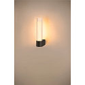 SLV LED Wandaufbauleuchte LYGANT SINGLE Badleuchte, 8W, 3000K, 560lm, IP44, schwarz
