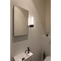 SLV LED Wandaufbauleuchte LYGANT SINGLE Badleuchte, 8W, 3000K, 560lm, IP44, schwarz