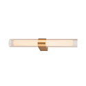 LED Wandaufbauleuchte LYGANT DOUBLE Badleuchte, 11W, 3000K, 800lm, IP44, messing