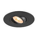 ceiling recessed luminaire NEW TRIA� 75 XL round GU10 IP20, black