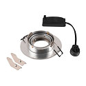 SLV ceiling recessed luminaire NEW TRIA� 75 XL round GU10 IP20, aluminium