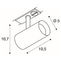 LED 1-Phasen Strahler NOBLO� SPOT, IP20, CRi >90, IP20, dimmbar