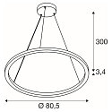 SLV pendant luminaire ONE CUBE DALI controllable IP20, white dimmable