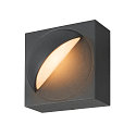 SLV outdoor wall luminaire LID I SINGLE square, rotatable, CCT Switch IP65, anthracite, mat dimmable