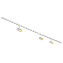 SLV LED 1-Phasen Schienensystem-Set NOBLO� SPOT, 3 Spots + 2x 100cm Schiene, IP20, 19W 2700K 32�, CRi >90, dimmbar, wei�
