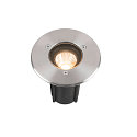 floor recessed luminaire DASAR� S round, swivelling, passable, switchable IP67, stainless steel 