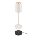 SLV battery table lamp VINOLINA TWO IP65, white dimmable