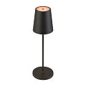 SLV battery table lamp VINOLINA TWO IP65, black dimmable
