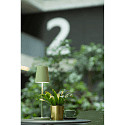 LED Akku-Tischleuchte VINOLINA TWO, IP65, � 11cm, konisch, 2W 2200-3000K (CCT Switch) 190m, Touch-Dimmer + Ladestation