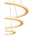 SLV LED Pendelleuchte ONE FLAT TRIPLE, 300cm, 2700/3000K, 3500/3700lm, IP20, dimmbar, schwarz/messing