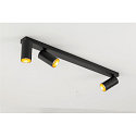 SLV ceiling luminaire KAMI 3 flames GU10 IP20, gold, black