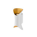 Outdoor LED Wandstrahler MODELA UP/DOWN, IP65 IK07, 7.5W 2700K 810lm 2x60�, dimmbar, wei� matt / gold