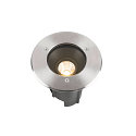 floor recessed luminaire DASAR� M round, swivelling, DALI controllable, passable IP67, stainless steel dimmable