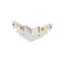 3-phase L-connector S-TRACK PHASE & DALI surface-mounted version, DALI controllable, with feed-in option, codable, white