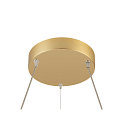 SLV LED Pendelleuchte ONE FLAT PD SINGLE PHASE, � 60cm, 23W 2700/3000K (CCT Switch), CRi >90, dimmbar, messing