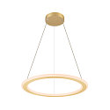 SLV LED Pendelleuchte ONE FLAT PD SINGLE PHASE, � 60cm, 23W 2700/3000K (CCT Switch), CRi >90, dimmbar, messing