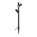 gorund spike luminaire HELIA SLIM POLE DOUBLE IP65, black