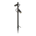 SLV gorund spike luminaire HELIA SLIM POLE DOUBLE IP65, black