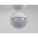 SLV outdoor wall luminaire Q-RING SENSOR with sensor, switchable IP54, white 