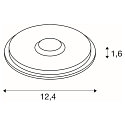 SLV LED Outdoor Boden-Aufbauleuchte BIG PLOT Modul, IP67 IK06, 4.9W 3000K 540lm 180�, ohne Cover, Edelstahl