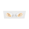 SLV LED module NEW TRIA� 155 DOUBLE PHASE 38� round, set of 2 13,6W 2x 640lm 3000K 38� CRI 90-100 dimmable
