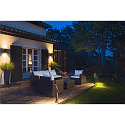SLV outdoor floor lamp T-TUBE 70 POLE DOUBLE with sensor GU10, black dimmable