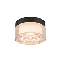 SLV LED Wand-/Deckenleuchte CYFT WAVE, 6,5W, 2700/3000/4000K, 240lm, IP44, dimmbar, bildschirmarbeitsplatztauglich, schwarz