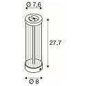 SLV table lamp QUIMERA - PHASE cylindrical, CCT Switch, switchable IP20, bronze 