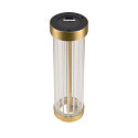 SLV table lamp QUIMERA - PHASE cylindrical, CCT Switch, switchable IP20, brass 